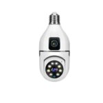 Dual Lens PTZ Bulb Camera 360°
